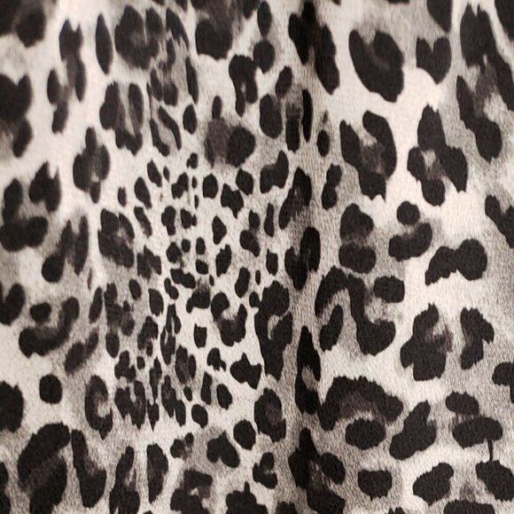 Grace Karin Womens Silver Animal Print Midi Skirt Small - Picture 3 of 7